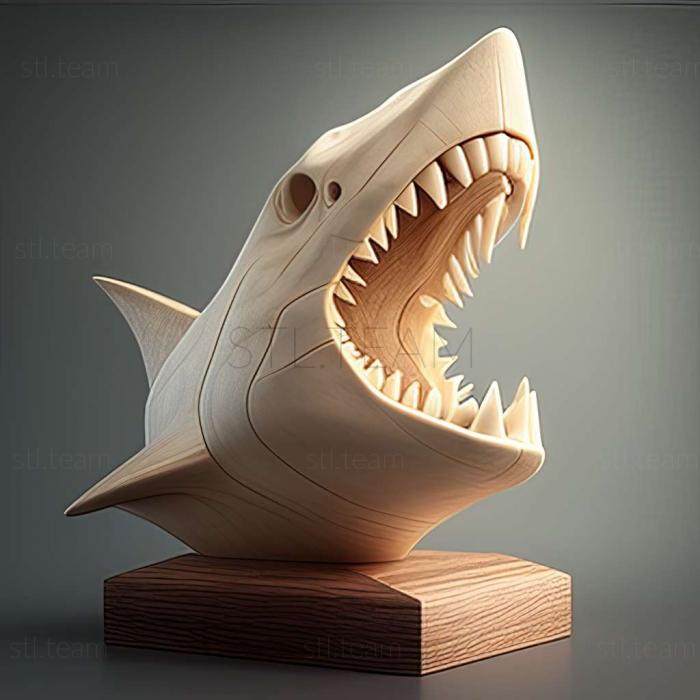 3D модель Щелепи великої білої акули (STL)